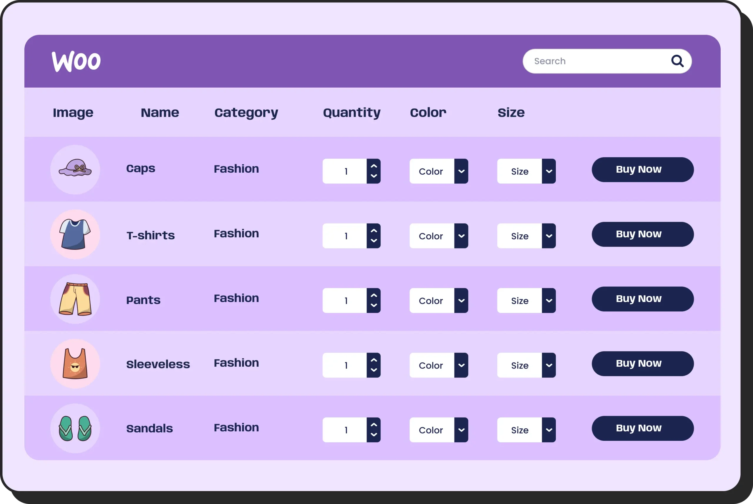 Software feature showcase