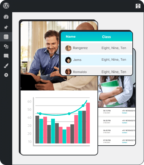 WordPress table plugin interface