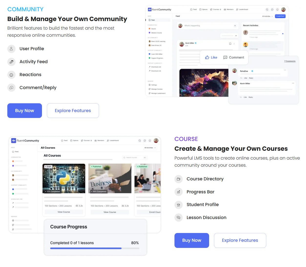 Community feature preview